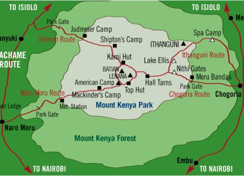 5 Days Mount Kenya Sirimon Route Down Chogoria