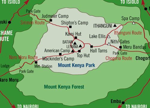 4 Days Mount Kenya Trekking Sirimon Route